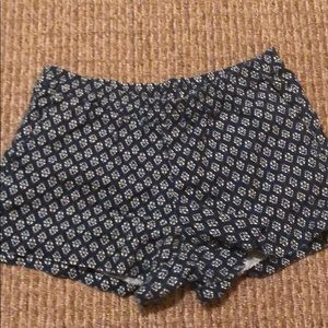 Patterned Blue Shorts